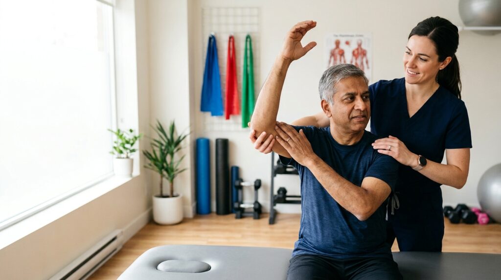 Richmond Hill frozen shoulder treatment, frozen shoulder physiotherapy, physiotherapy for frozen shoulder, adhesive capsulitis treatment, shoulder physiotherapy Richmond Hill