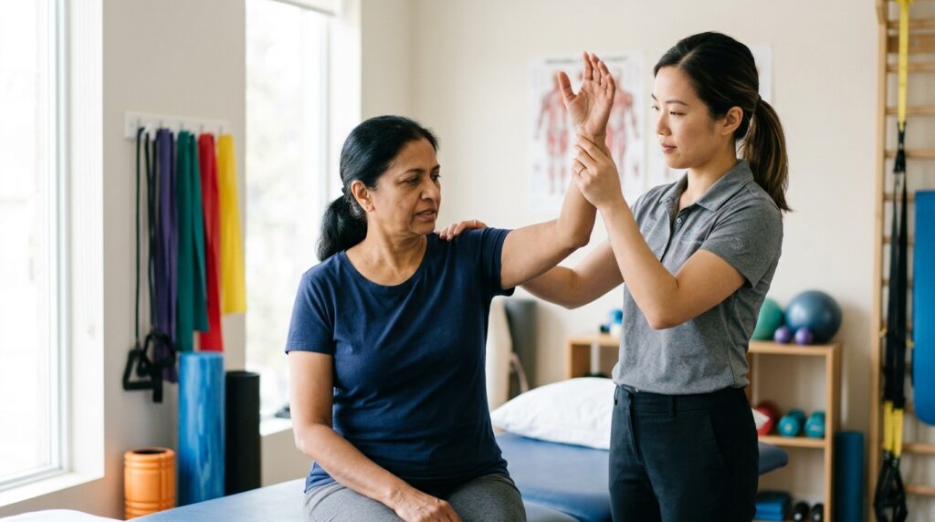 Richmond Hill frozen shoulder treatment, frozen shoulder physiotherapy, physiotherapy for frozen shoulder, adhesive capsulitis treatment, shoulder physiotherapy Richmond Hill
