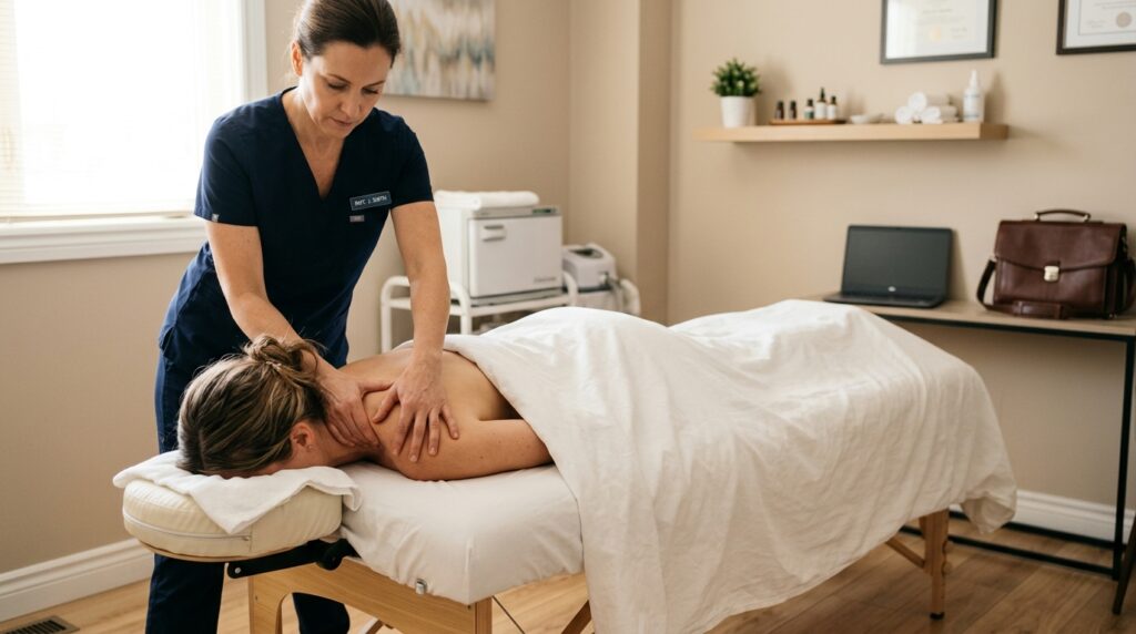 Massage Therapy for Desk Related Tension and Back Pain in Richmond Hill